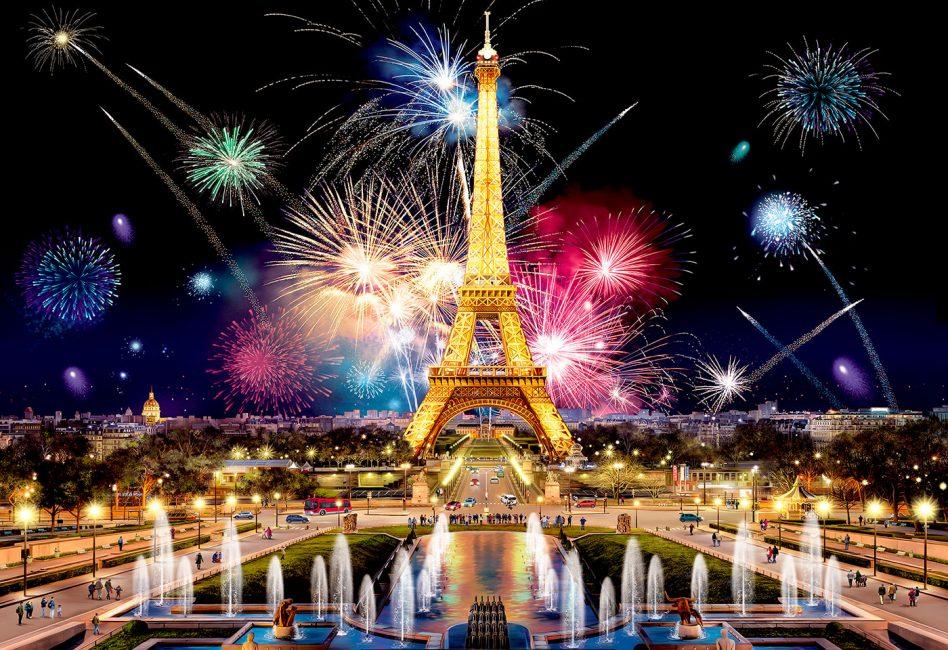 Puzzle en bois - Paris la nuit - 300 pièces | Wooden City puzzle Wooden City 