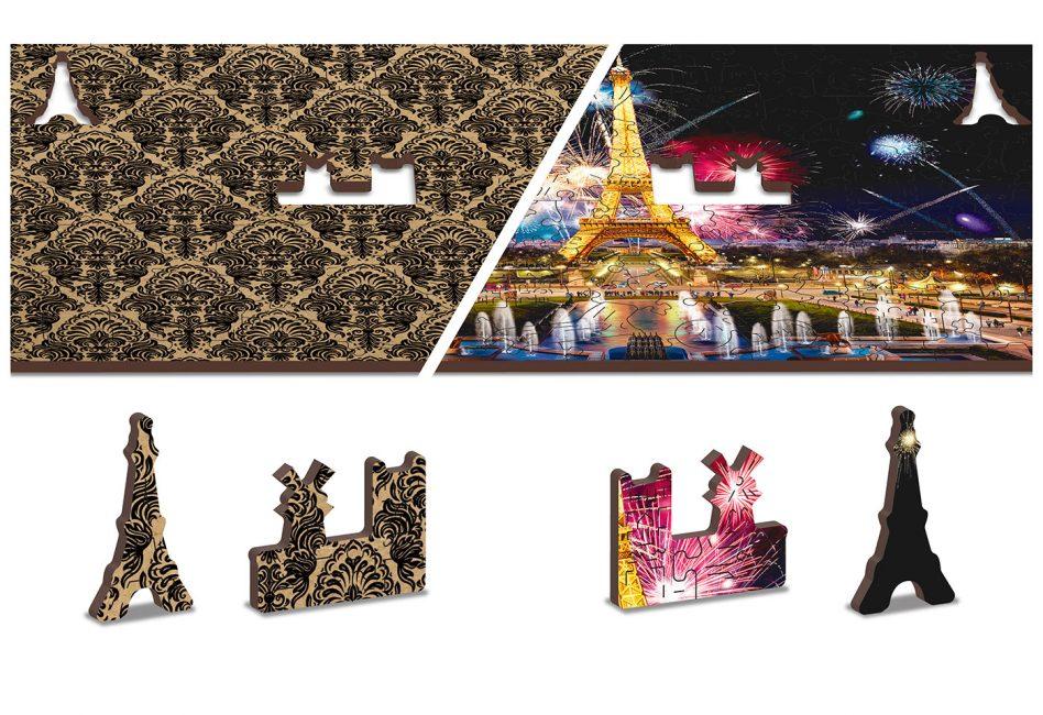 Puzzle en bois - Paris la nuit - 300 pièces | Wooden City puzzle Wooden City 