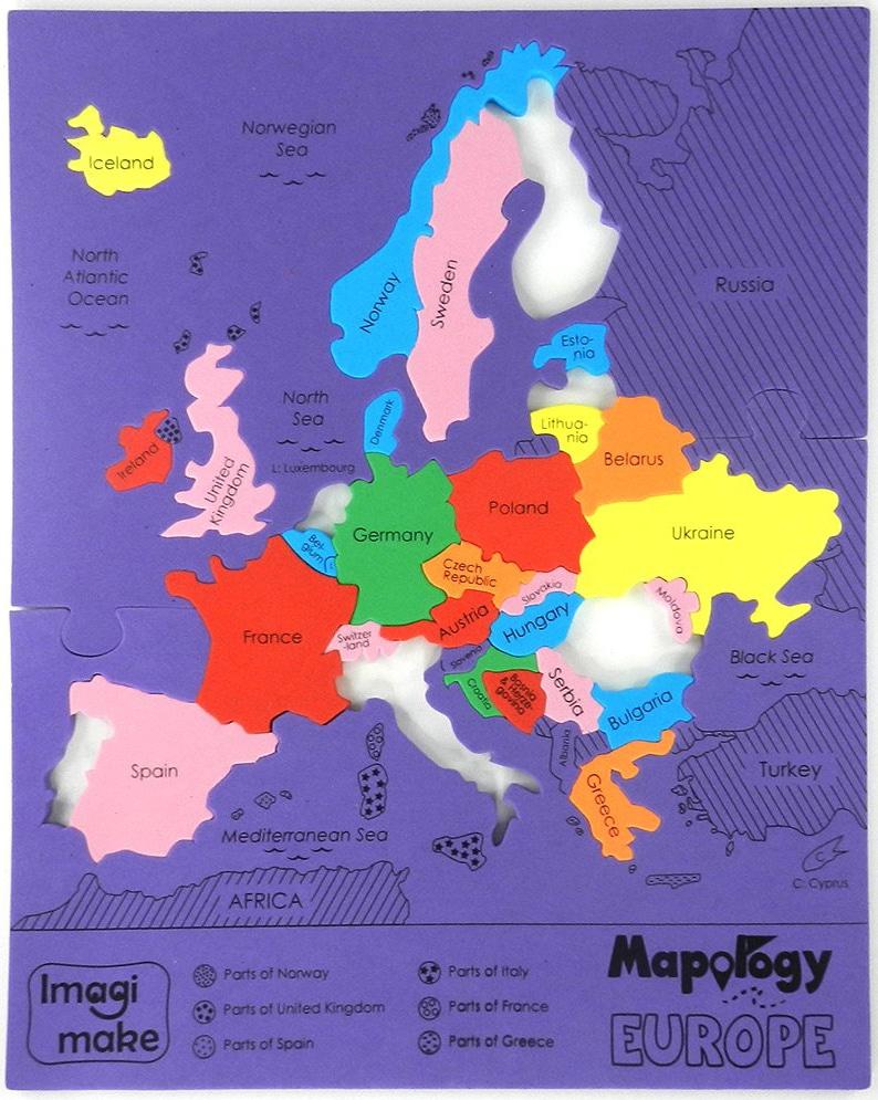 Puzzle en mousse pour enfants (34 pièces)- Europe | Imagi Make puzzle Imagi Make 