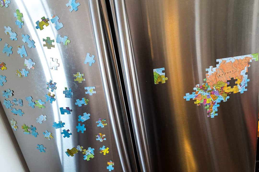 Puzzle magnétique du monde (en anglais) - 100 pièces | Maps International puzzle Maps International 