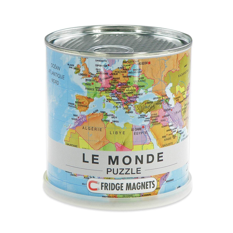 Puzzle magnétique du monde (en français) - 100 pièces | Maps International puzzle Maps International 