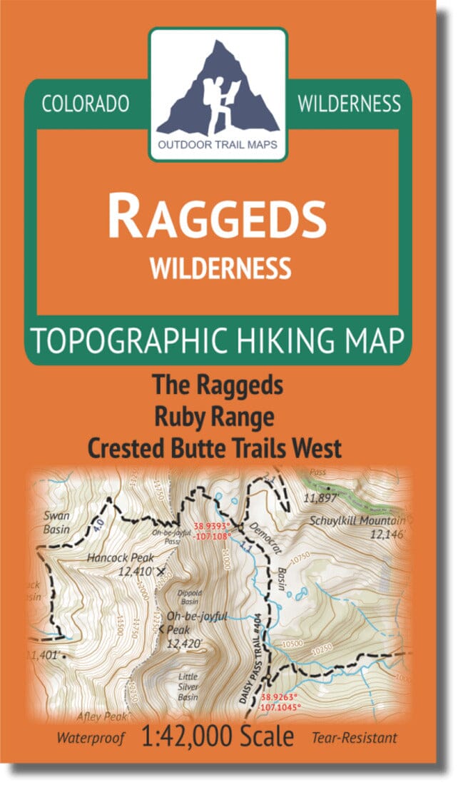 Raggeds Wilderness | Outdoor Trail Maps LLC carte de randonnée Outdoor Trail Maps LLC