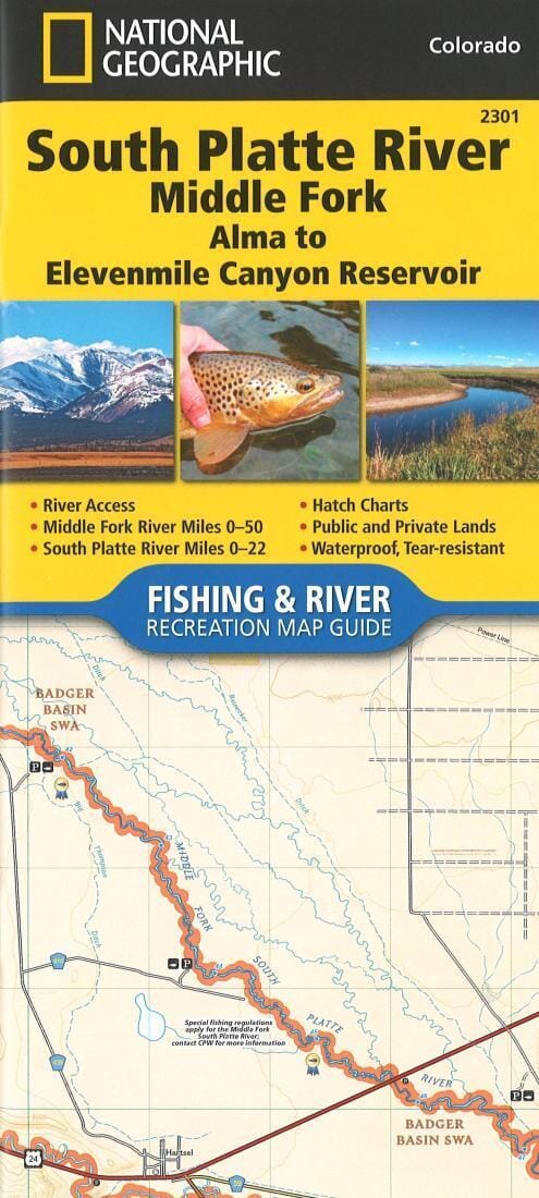 South Platte River - Middle Fork - CO (Map 2301) | National Geographic ...