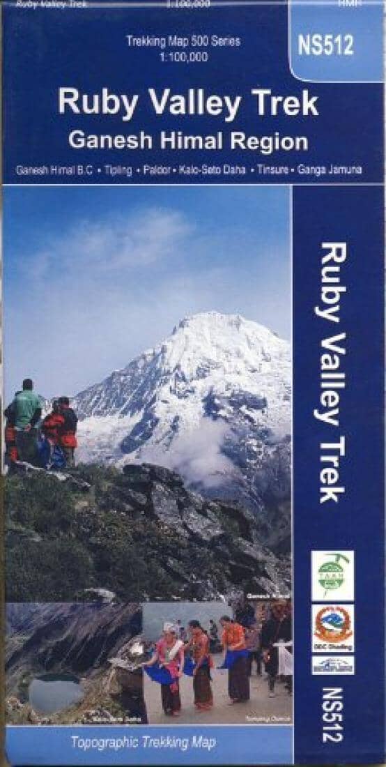 Carte de trekking - Ruby Valley Trek : Région de Ganesh Himal (NS512) | Himalayan MapHouse carte de randonnée Himalayan MapHouse Default Title