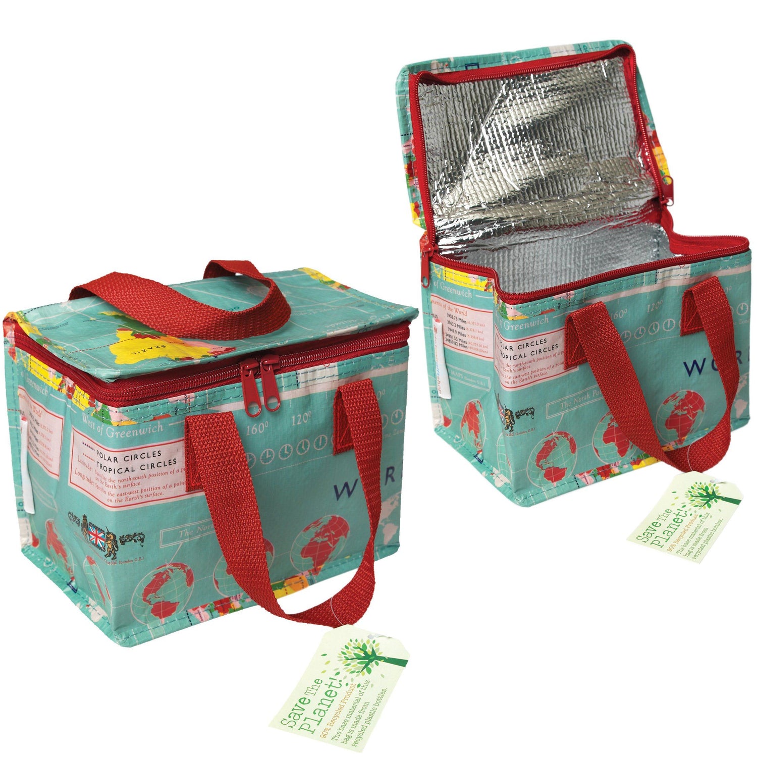 Sac à lunch isotherme - décor "World map" | Rex International accessoire Rex International Default Title