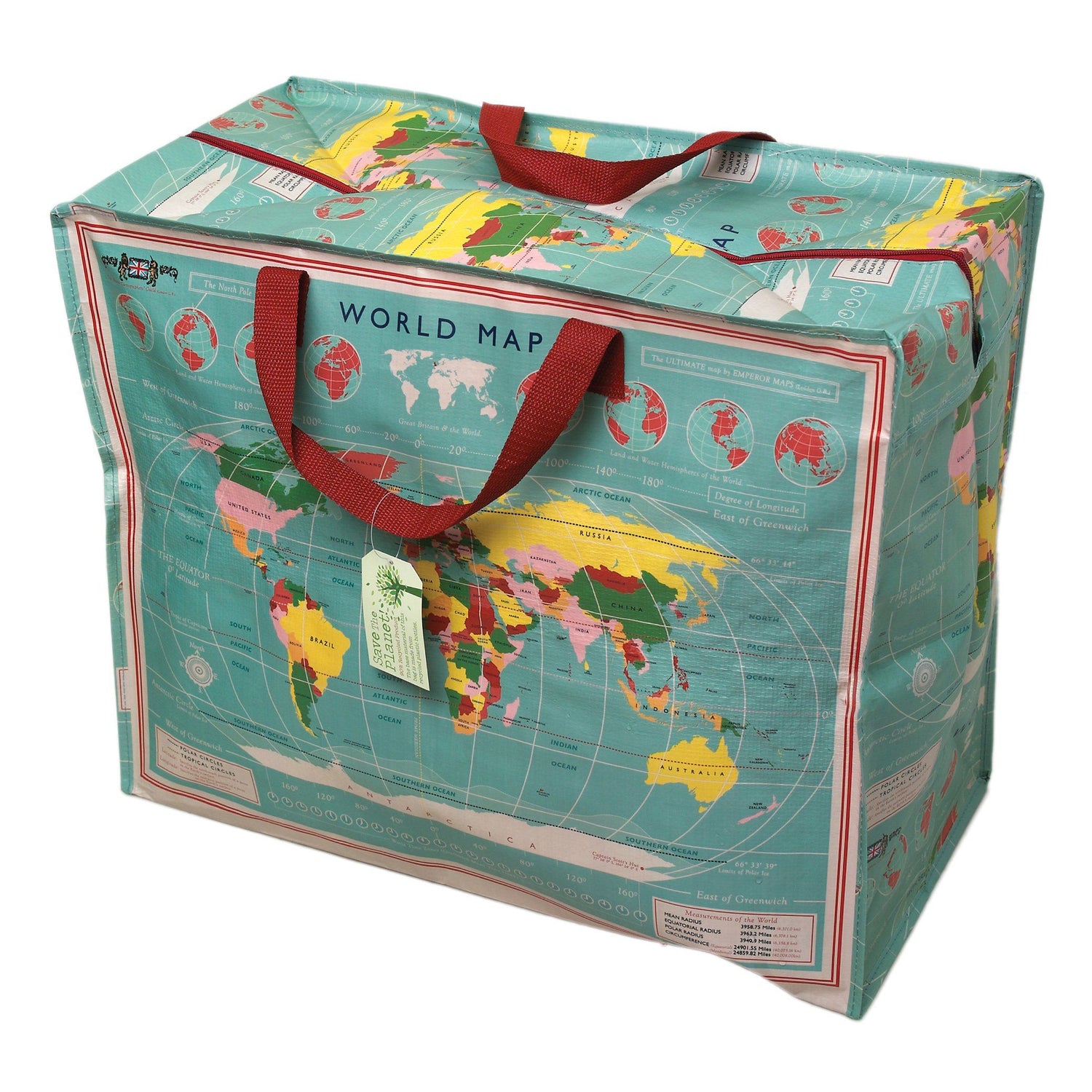 Sac de rangement jumbo - décor "World map" | Rex International accessoire Rex International Default Title
