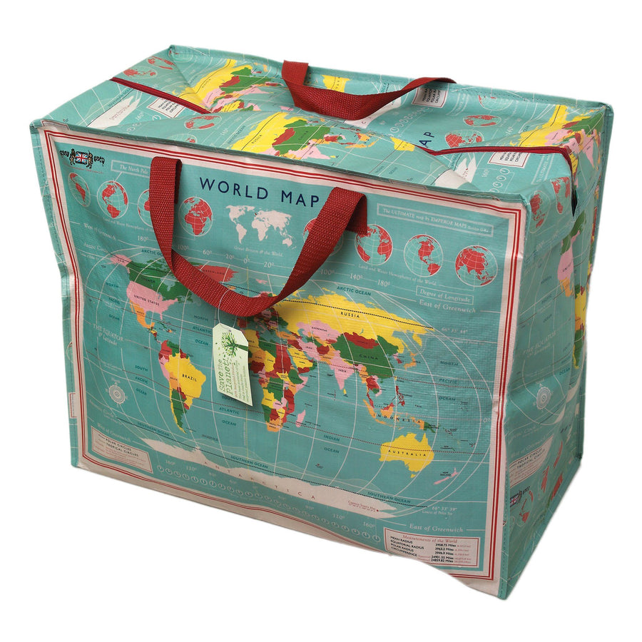 Sac de rangement jumbo - décor "World map" | Rex International accessoire de voyage Rex International 
