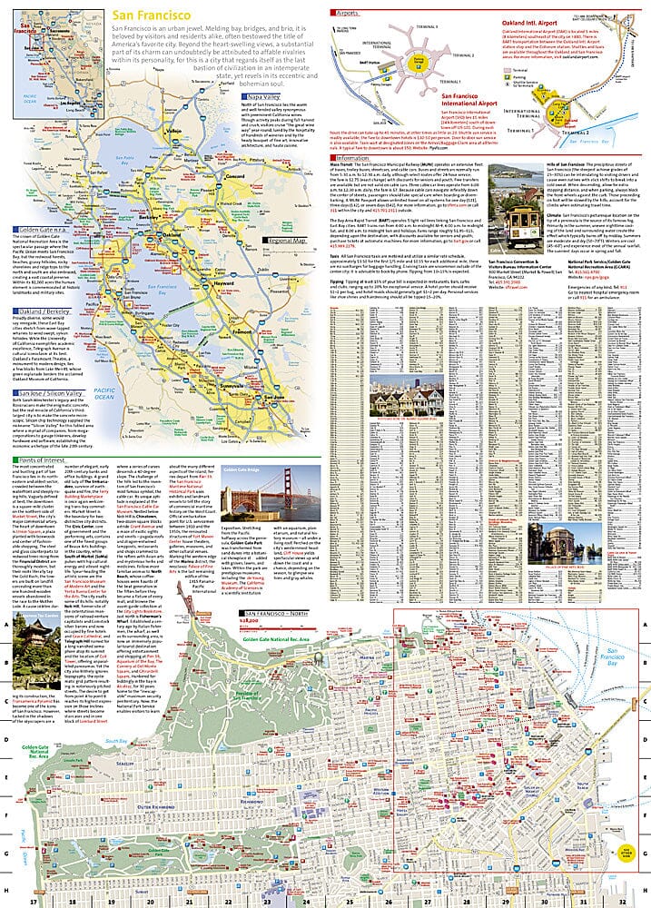 San Francisco (California) DestinationMap | National Geographic plan de ville National Geographic