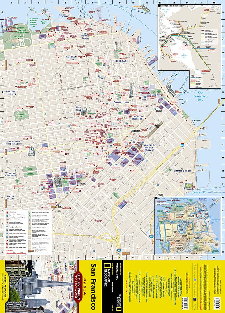 San Francisco (California) DestinationMap | National Geographic plan de ville National Geographic
