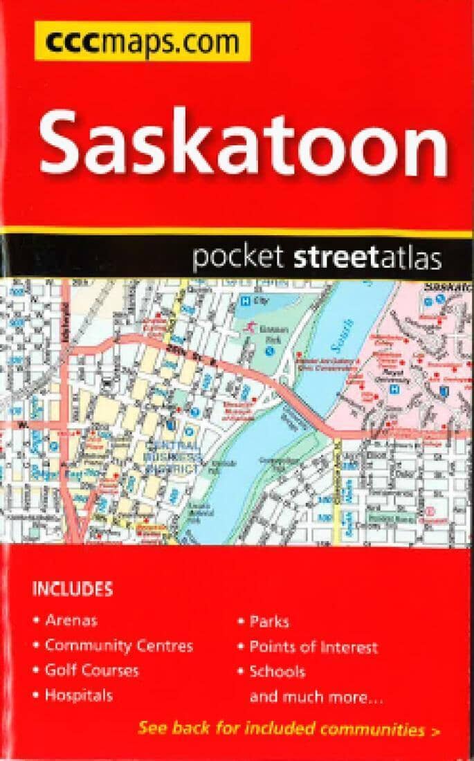 Saskatoon (Saskatchewan) Atlas de poche des rues | Canadian Cartographics Corporation atlas Canadian Cartographics Corporation