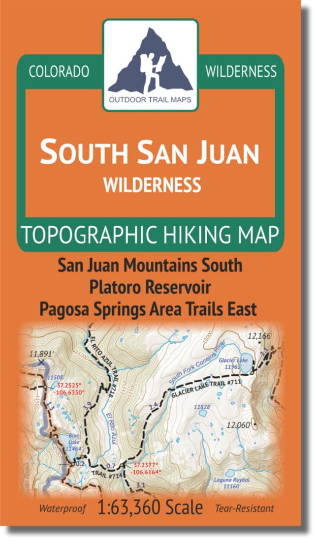 South San Juan Wilderness | Outdoor Trail Maps LLC carte de randonnée Outdoor Trail Maps LLC