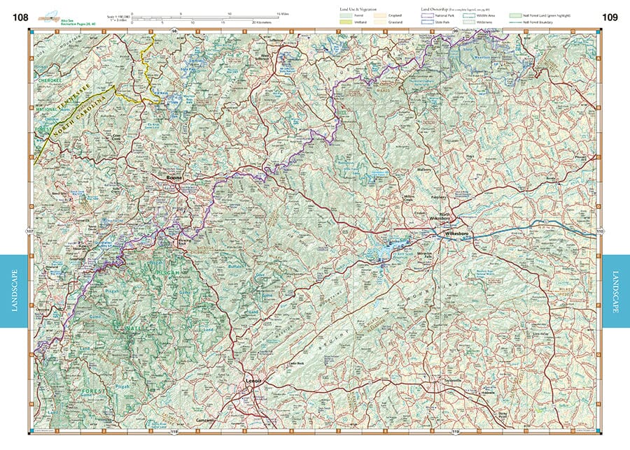 Southern Appalachians Road and Recreation Atlas | Benchmark Maps atlas Benchmark Maps 