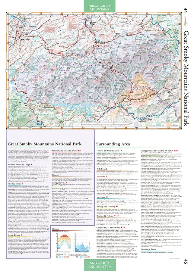 Southern Appalachians Road and Recreation Atlas | Benchmark Maps atlas Benchmark Maps 