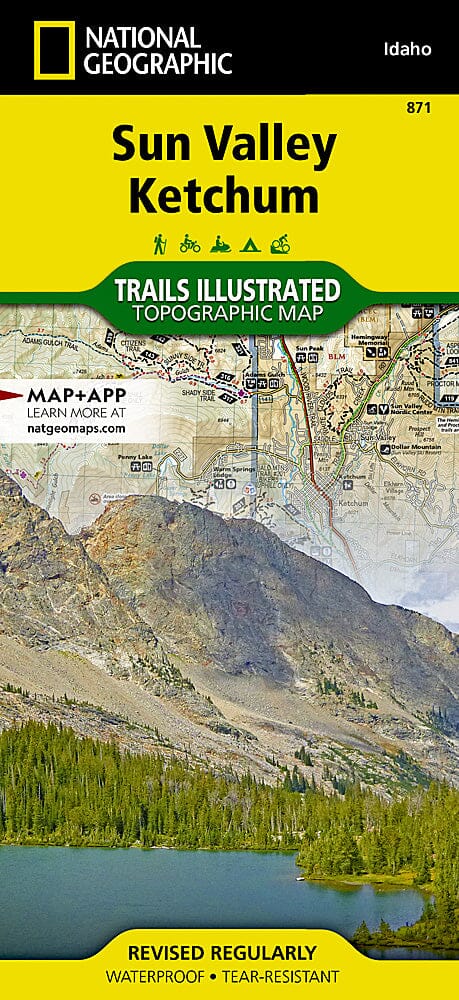 Sun Valley, Ketchum | National Geographic carte pliée 