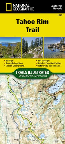 Tahoe Rim Trail | National Geographic carte de randonnée National Geographic