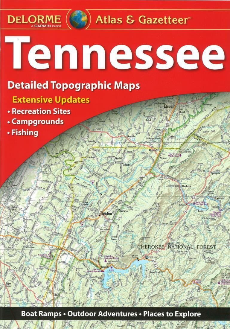 Tennessee Atlas & Gazetteer | DeLorme atlas DeLorme Default Title