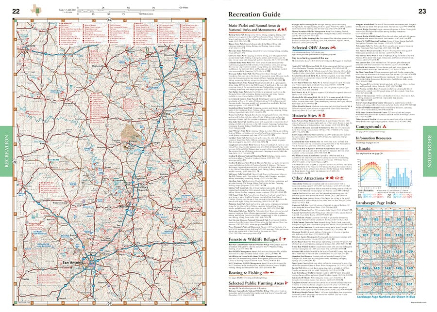 Texas Road and Recreation Atlas | Benchmark Maps atlas Benchmark Maps 