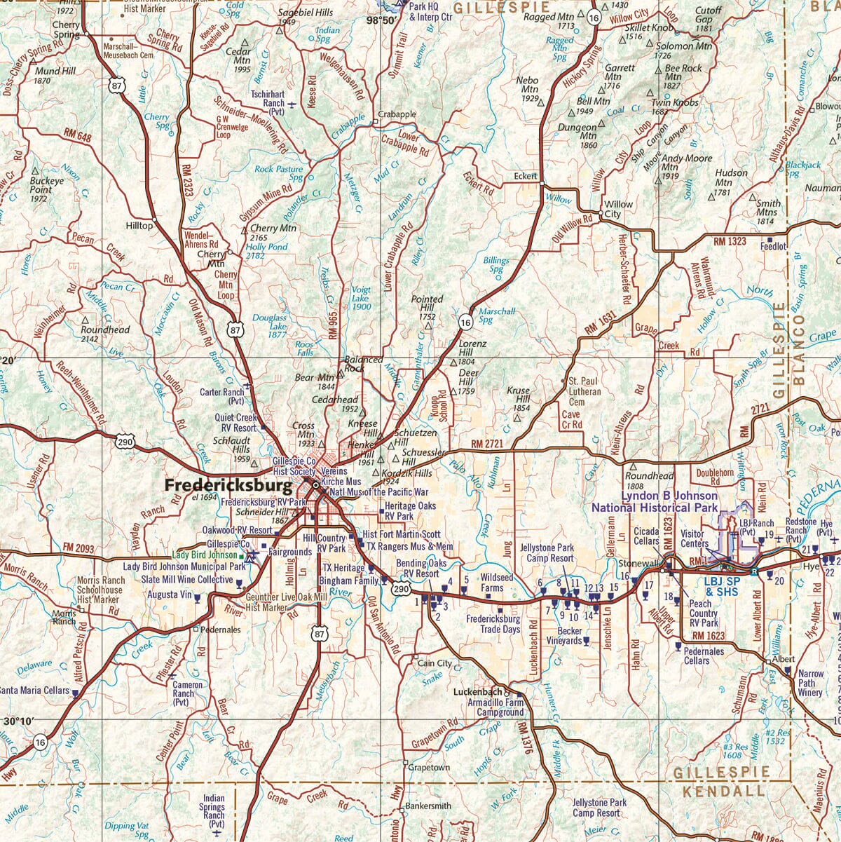 Texas Road and Recreation Atlas | Benchmark Maps atlas Benchmark Maps 