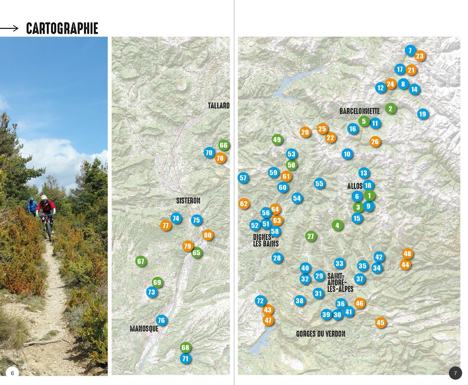 Topoguide cyclo - Alpes de Haute-Provence : 87 itinéraires VTT | VTOPO guide cycliste VTOPO