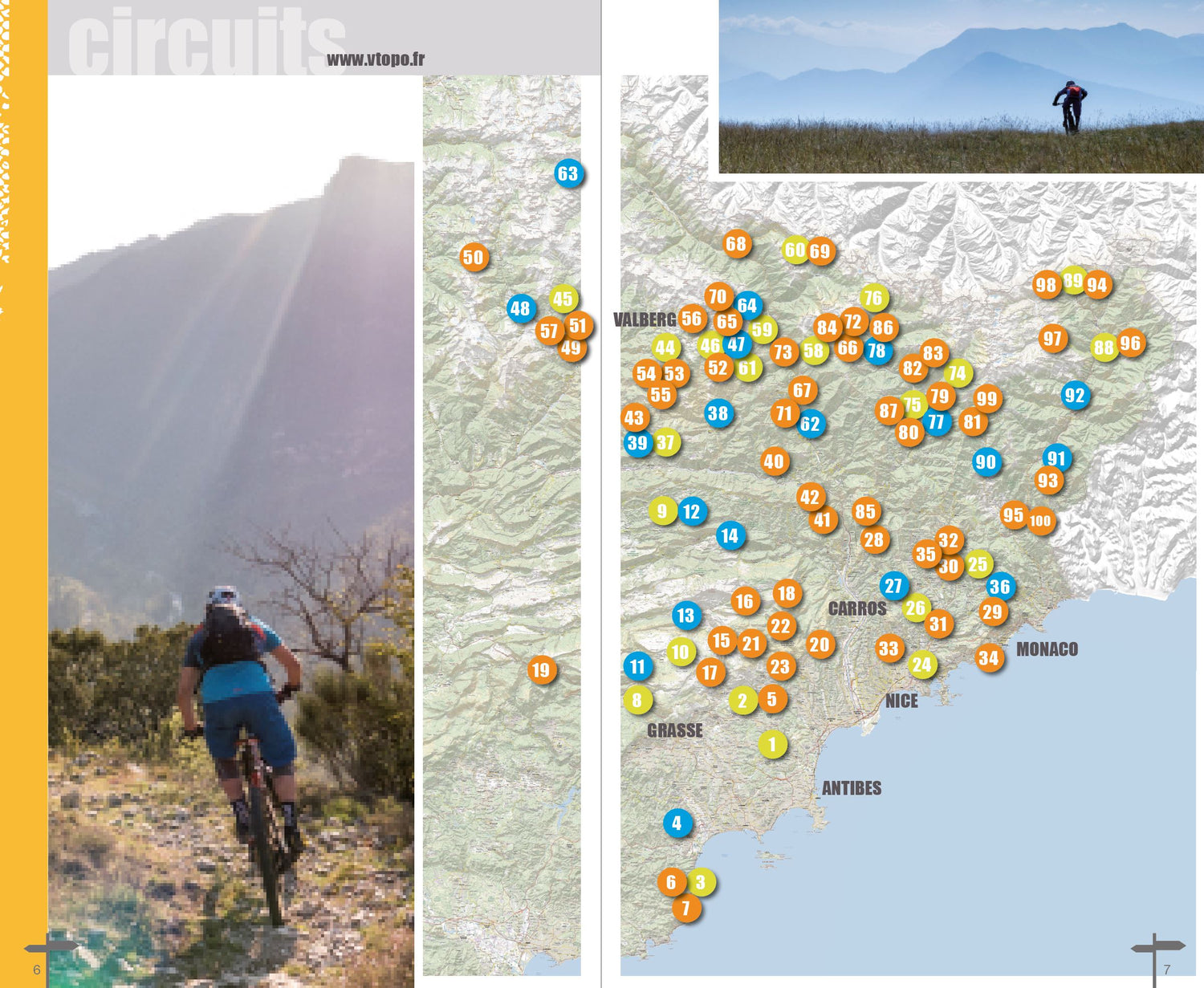 Topoguide cyclo - Alpes-Maritimes : 100 itinéraires VTT | VTOPO guide cycliste VTOPO