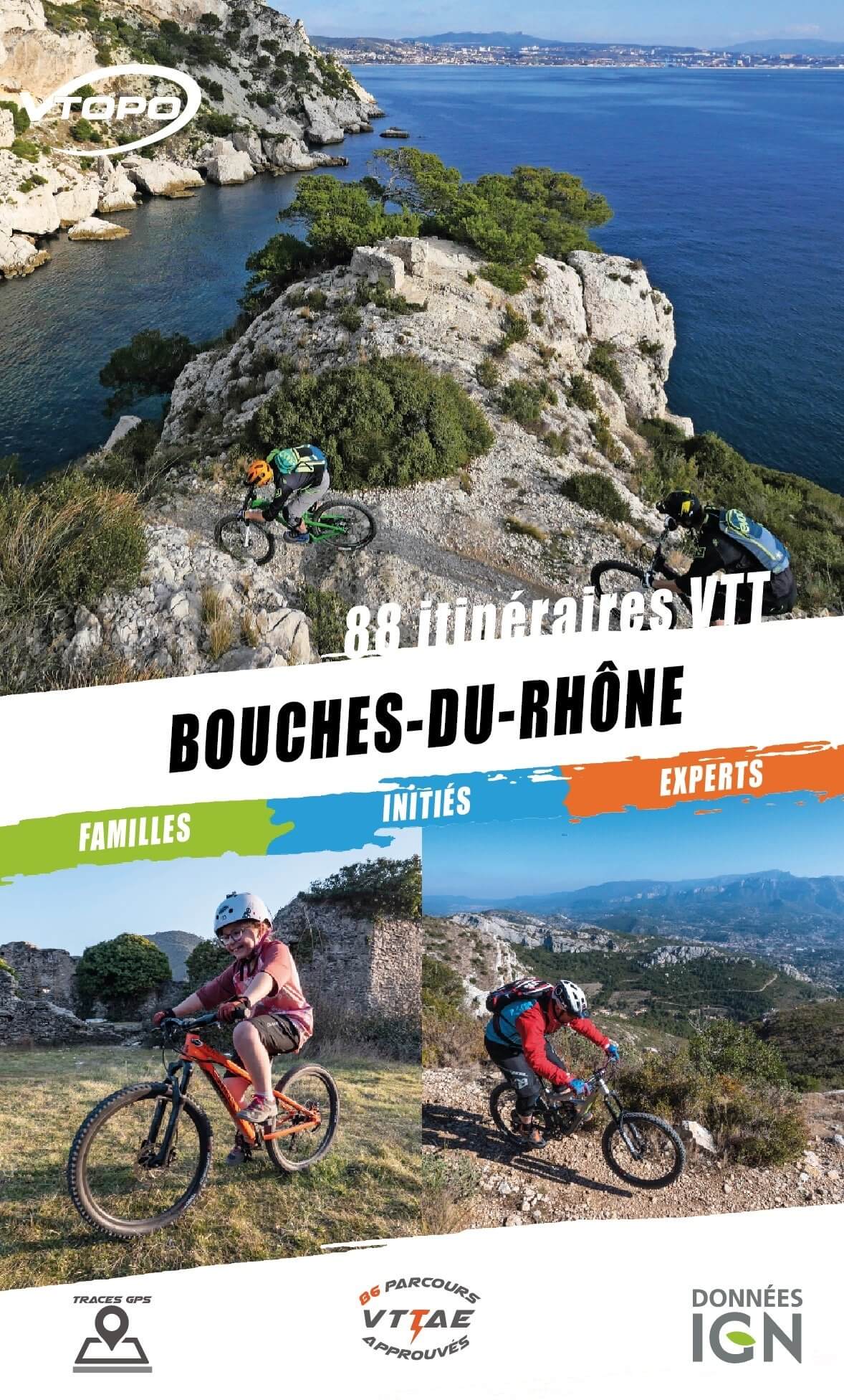 Topoguide cyclo - Bouches-du-Rhône : 88 itinéraires VTT | VTOPO guide cycliste VTOPO Default Title
