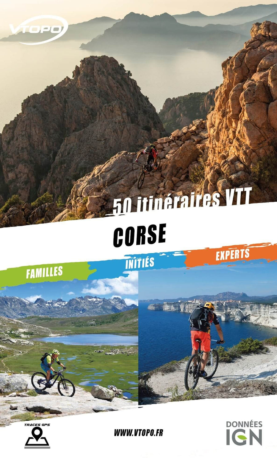 Topoguide cyclo - Corse : 50 itinéraires VTT | VTOPO guide vélo VTOPO 