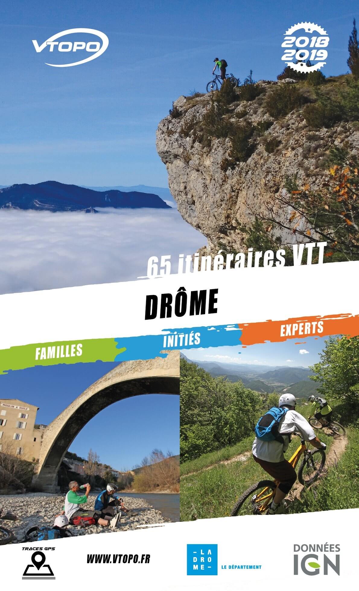 Topoguide cyclo - Drôme : 76 itinéraires VTT | VTOPO guide cycliste VTOPO Default Title