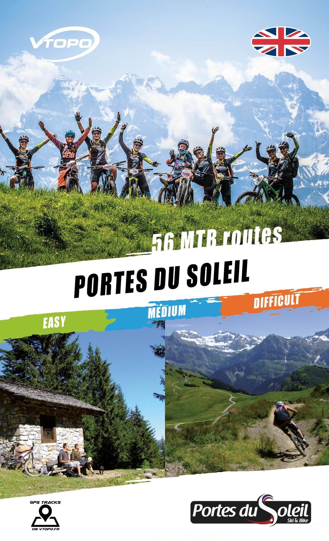 Topoguide cyclo (en anglais) - Portes du Soleil : 56 MTB Routes | VTOPO guide cycliste VTOPO Default Title