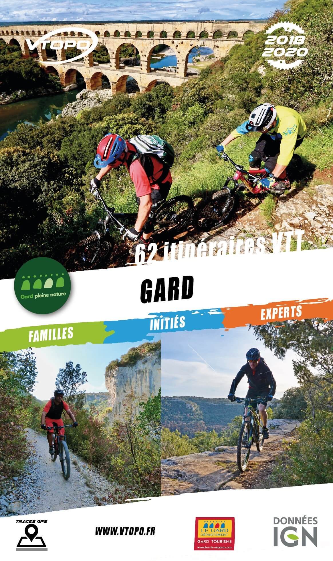 Topoguide cyclo - Gard : 62 itinéraires VTT | VTOPO guide cycliste VTOPO Default Title