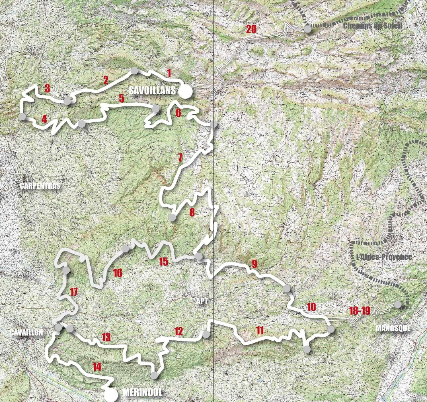 Topoguide cyclo - Grande traversée de Vaucluse - Itinérance | VTOPO guide cycliste VTOPO