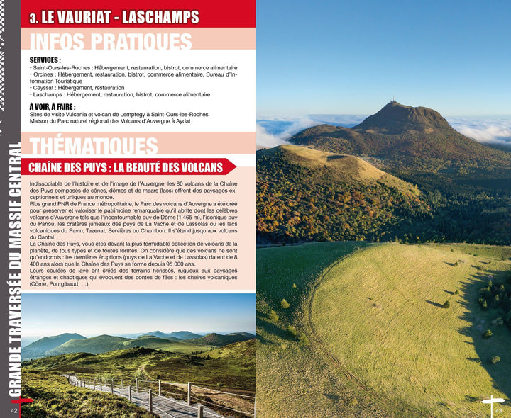 Topoguide cyclo - Grande traversée du Massif Central T2 : Des Volcans à la Méditerranée - Itinérance | VTOPO guide vélo VTOPO 