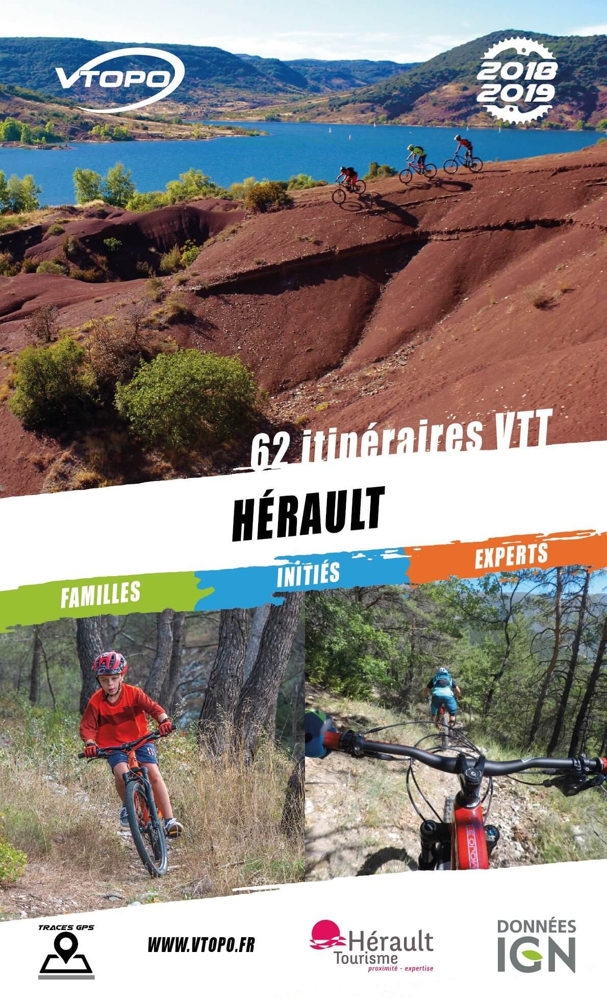 Topoguide cyclo - Hérault : 62 itinéraires VTT | VTOPO guide cycliste VTOPO Default Title