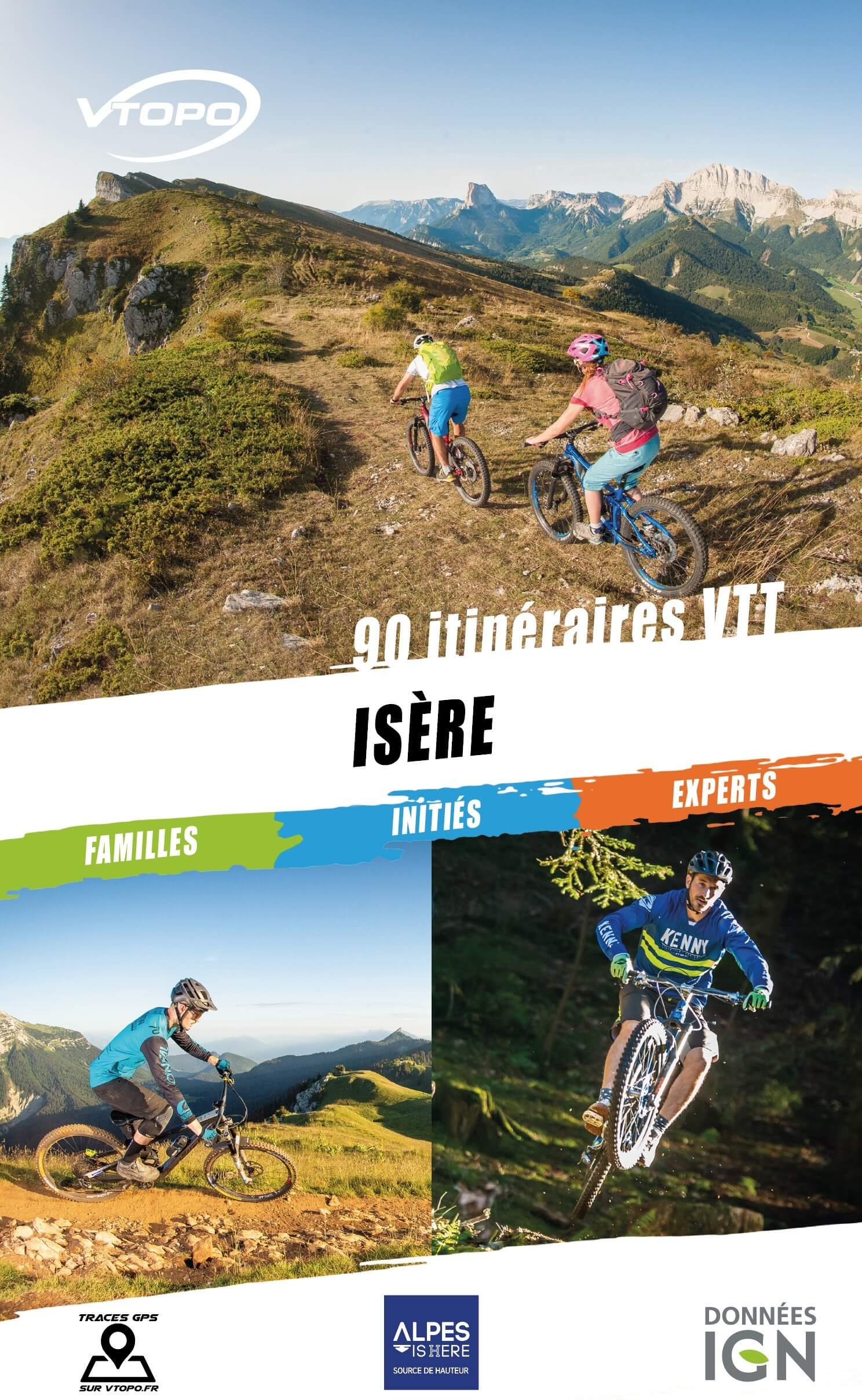 Topoguide cyclo - Isère : 90 itinéraires VTT | VTOPO guide cycliste VTOPO Default Title
