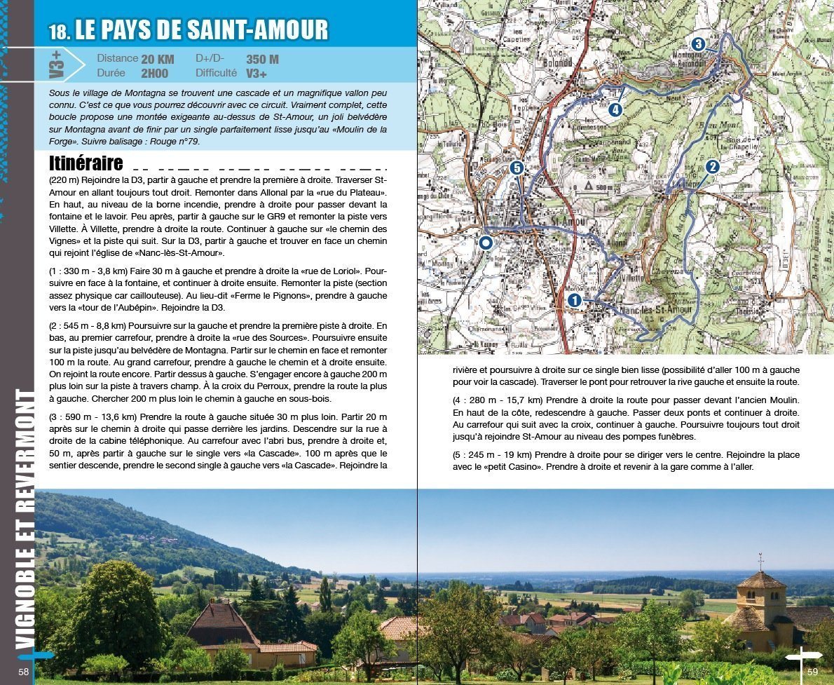 Topoguide cyclo - Jura : 55 circuits VTT | VTOPO guide cycliste VTOPO