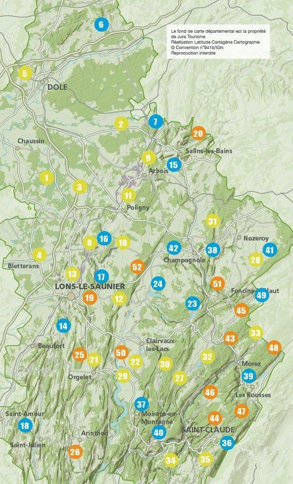 Topoguide cyclo - Jura : 55 circuits VTT | VTOPO guide cycliste VTOPO
