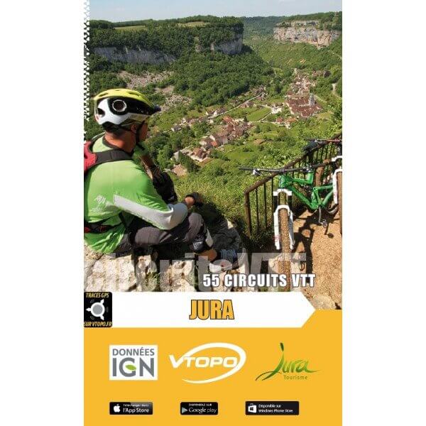 Topoguide cyclo - Jura : 55 circuits VTT | VTOPO guide cycliste VTOPO Default Title