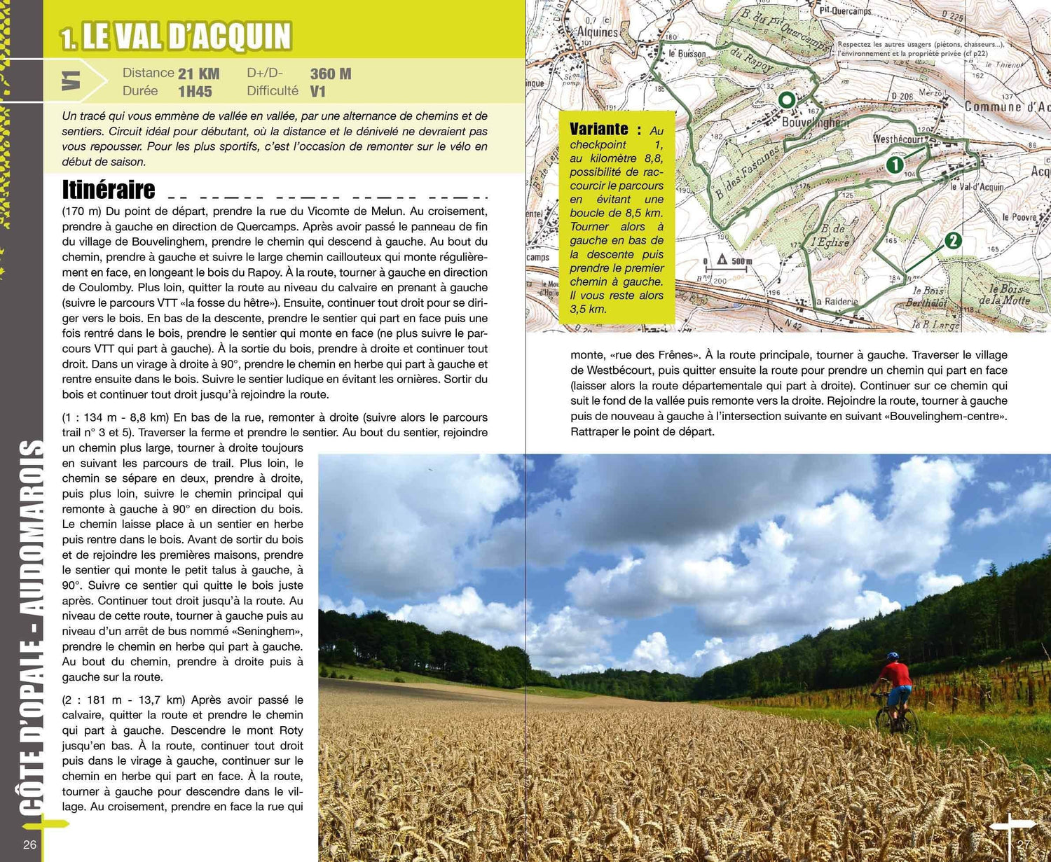 Topoguide cyclo - Nord-Pas-de-Calais : 50 circuits VTT | VTOPO guide cycliste VTOPO