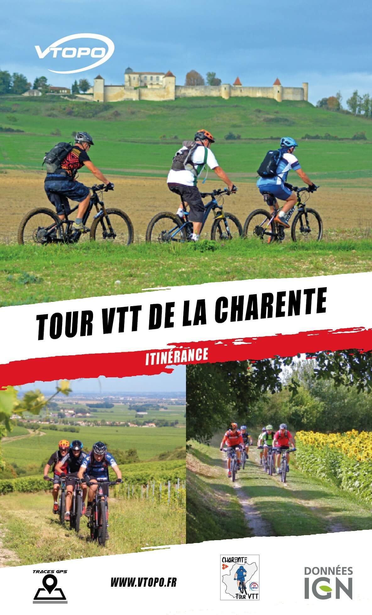 Topoguide cyclo - Tour VTT de la Charente - Itinérance | VTOPO guide cycliste VTOPO Default Title