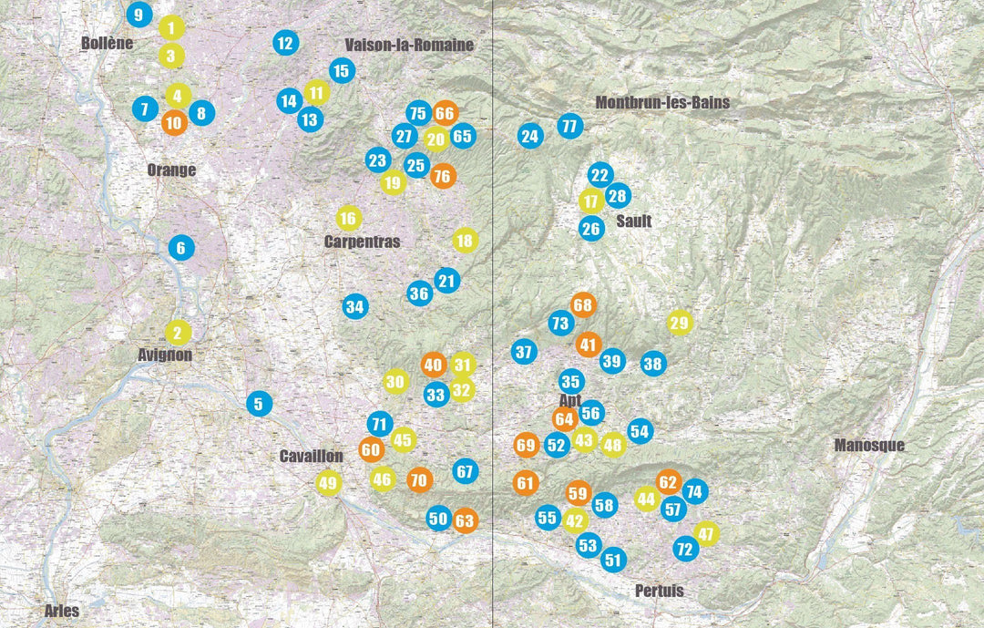 Topoguide cyclo - Vaucluse : 77 itinéraires VTT | VTOPO guide vélo VTOPO 