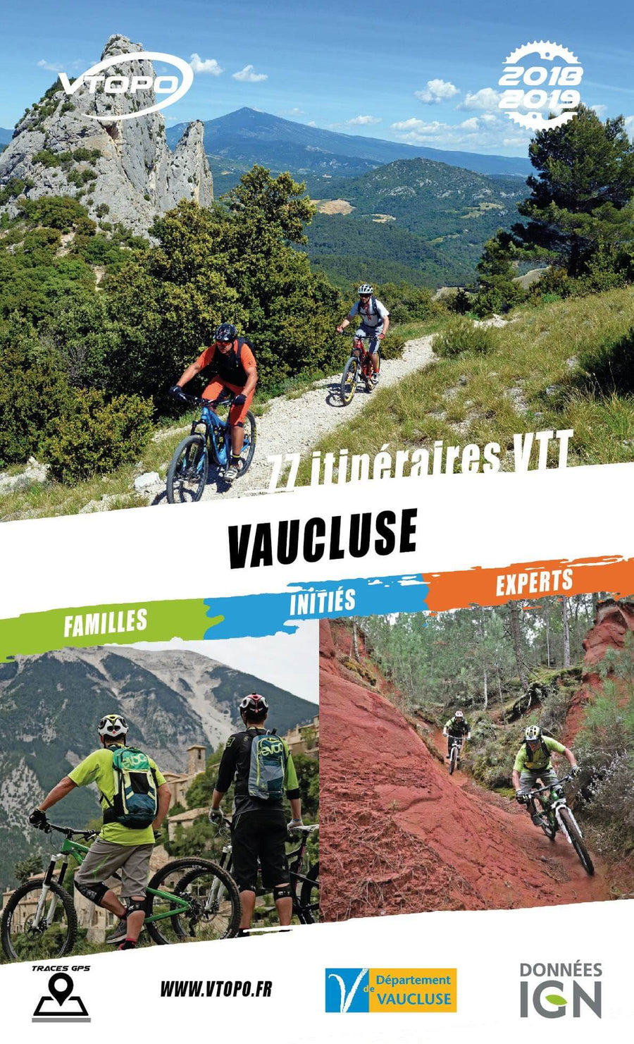 Topoguide cyclo - Vaucluse : 77 itinéraires VTT | VTOPO guide vélo VTOPO 
