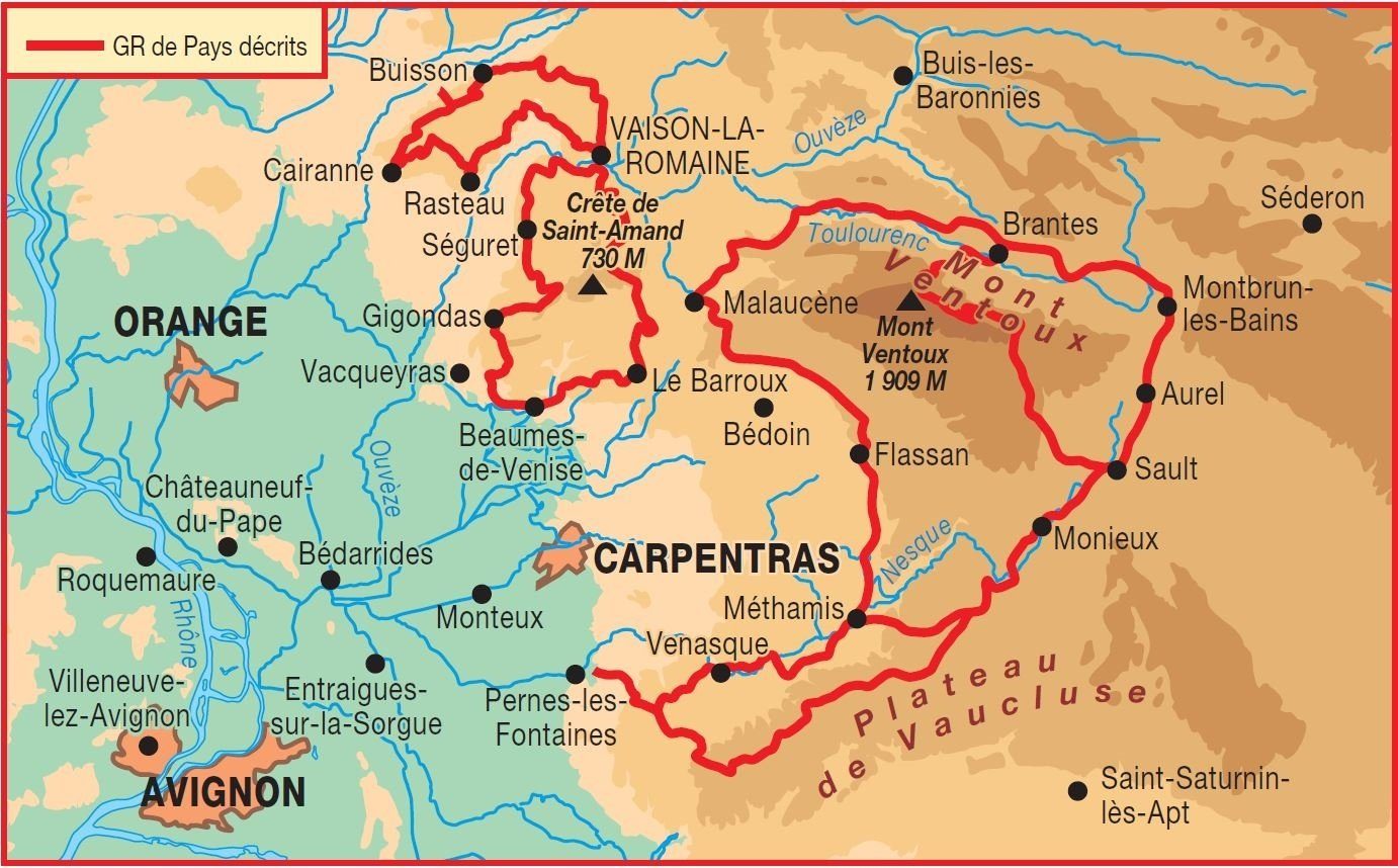 Topoguide de randonnée - Autour du mont et des Dentelles de Montmirail | FFR guide de randonnée FFR - Fédération Française de Randonnée 
