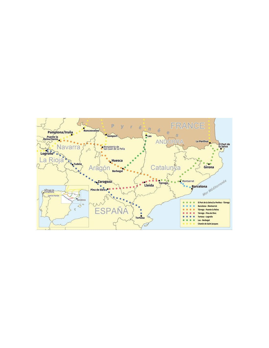 Topoguide de randonnée - Camino Catalan : Le Chemin de Compostelle à découvrir | Piolet guide de randonnée Editorial Piolet