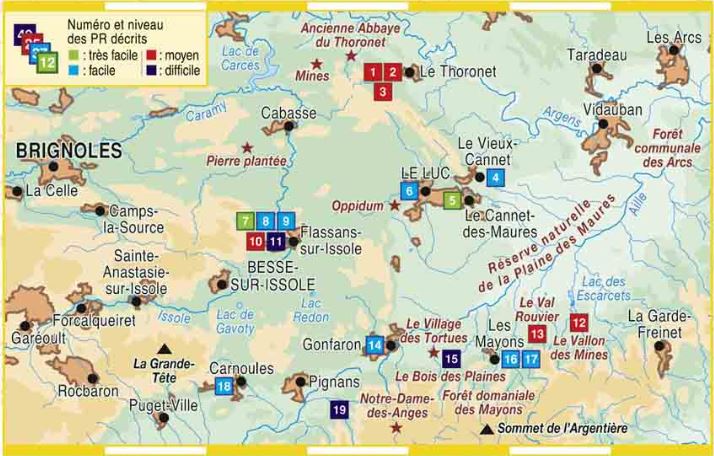 Topoguide de randonnée - Cœur du Var à pied | FFR guide de randonnée FFR - Fédération Française de Randonnée 