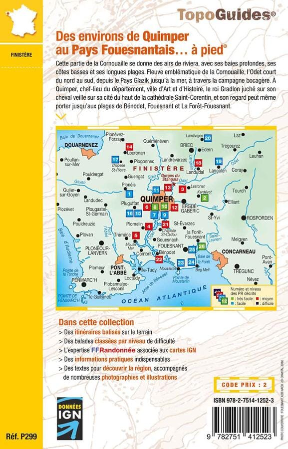 Topoguide de randonnée - Des environs de Quimper au Pays Fouesnantais à pied | FFR guide de randonnée FFR - Fédération Française de Randonnée