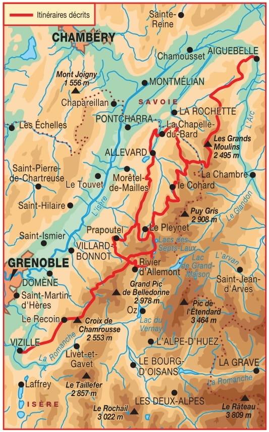 Topoguide de randonnée - Haute traversée de Belledonne | FFR guide de randonnée FFR - Fédération Française de Randonnée 