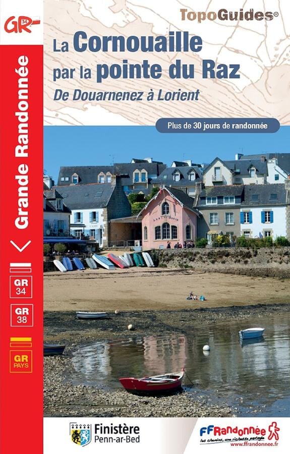 Topoguide de randonnée - La côte de Cornouaille, de la pointe du Raz aux Montagnes Noires - GR34 | FFR guide petit format FFR - Fédération Française de Randonnée 