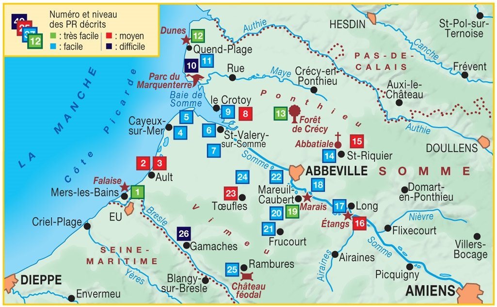 Topoguide de randonnée - La Côte Picarde... à pied , Baie de Somme | FFR guide de randonnée FFR - Fédération Française de Randonnée
