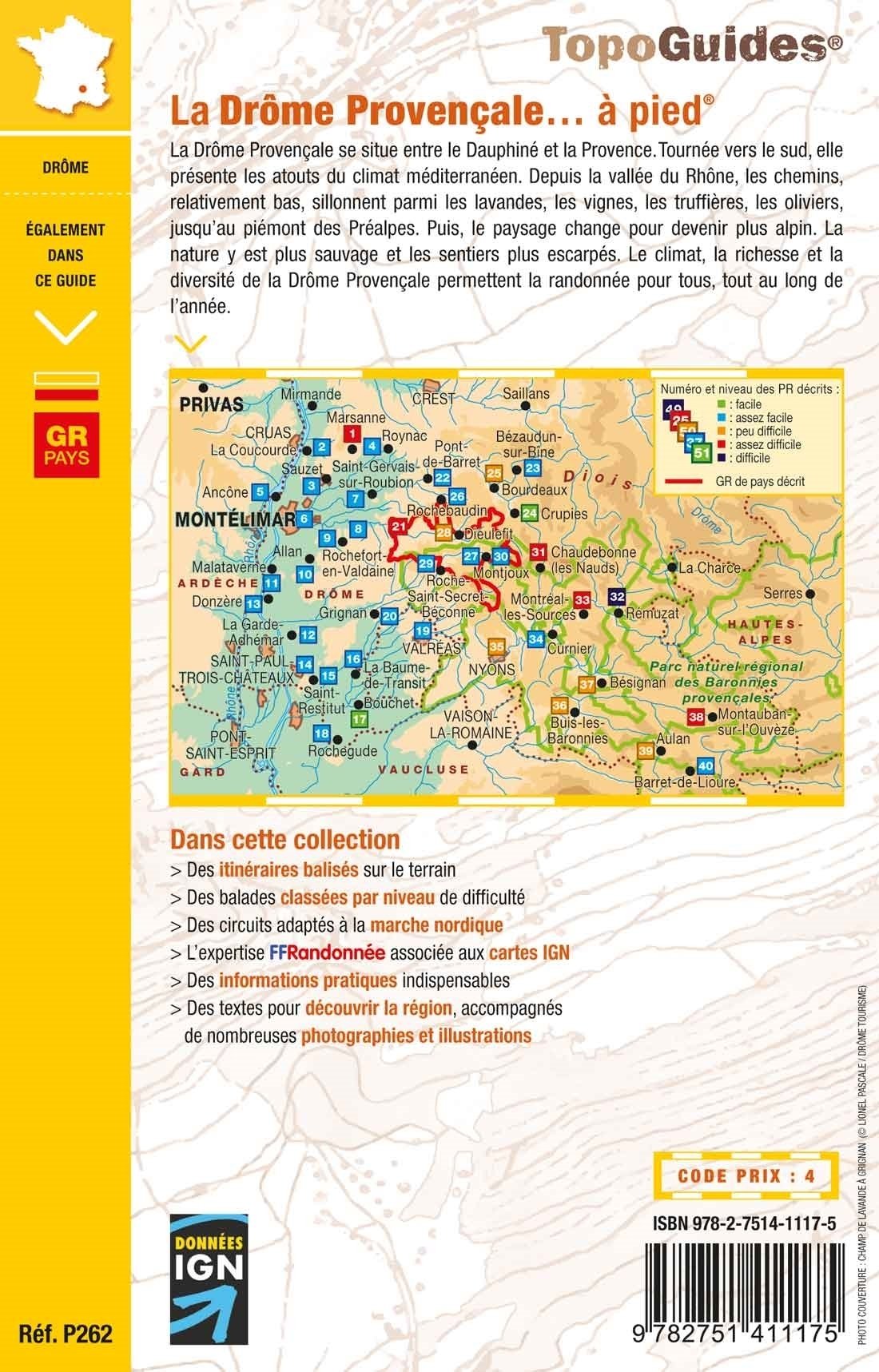 Topoguide de randonnée - La Drôme provençale | FFR guide de randonnée FFR - Fédération Française de Randonnée 