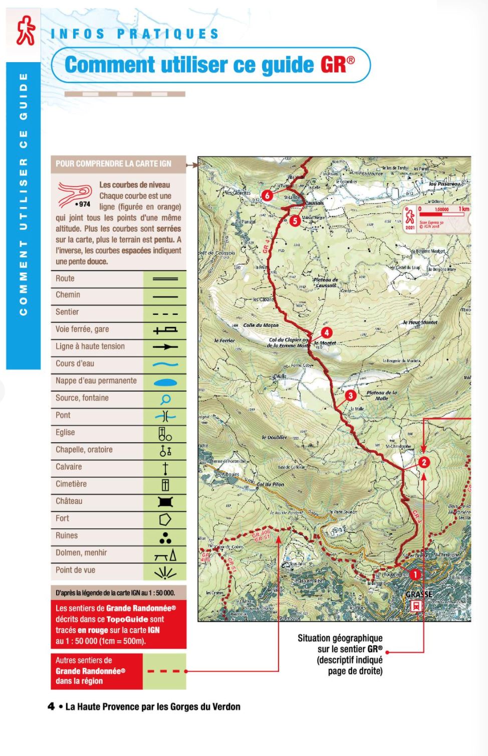 Topoguide de randonnée - La Haute Provence par les Gorges du Verdon - GR4 | FFR guide de randonnée FFR - Fédération Française de Randonnée 