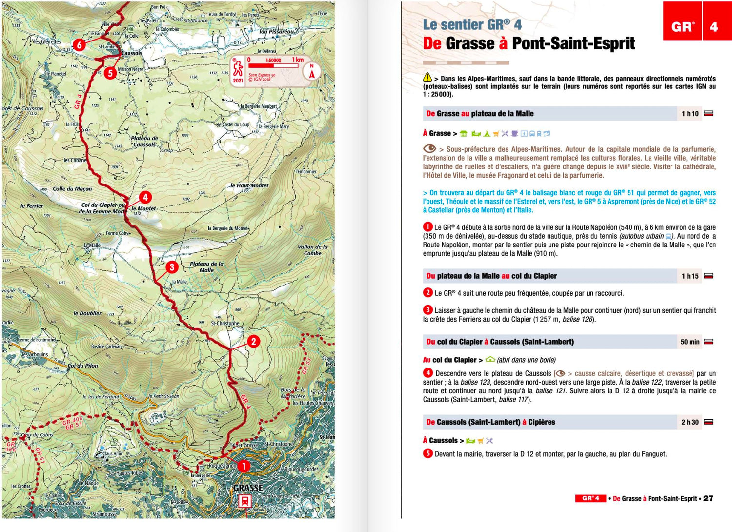 Topoguide de randonnée - La Haute Provence par les Gorges du Verdon - GR4 | FFR guide de randonnée FFR - Fédération Française de Randonnée 